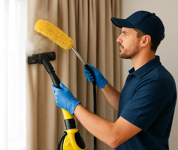 Trusted blind cleaning technician Matty Curtain Cleaning rossmore-nsw QLD