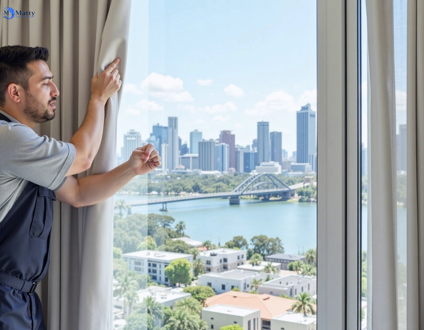Professional curtain steam cleaning service rossmore-nsw QLD by Matty Curtain Cleaning