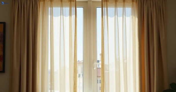 Dull dusty drapes in rossmore-nsw before professional cleaning